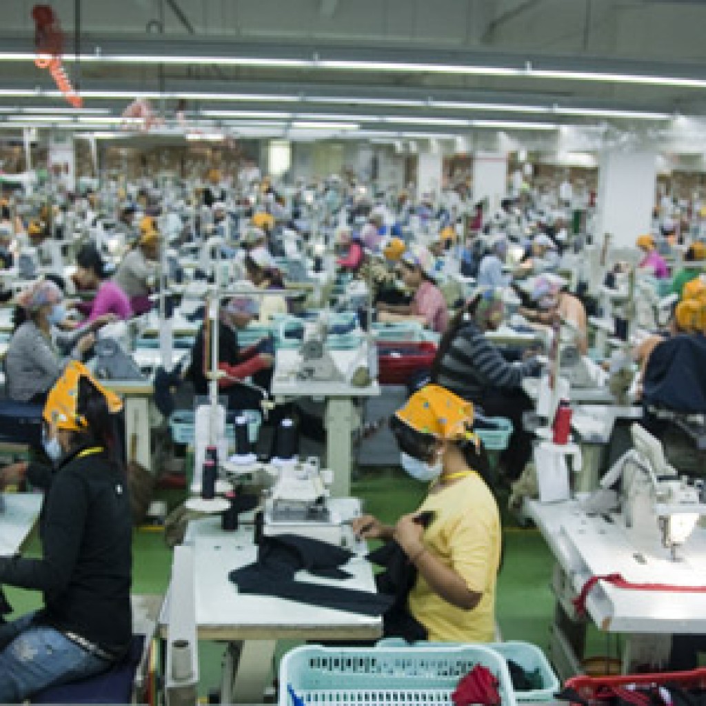 Garment workers in Cambodia