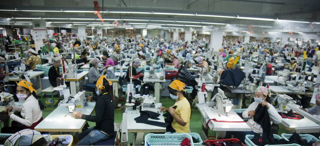 Garment workers in Cambodia