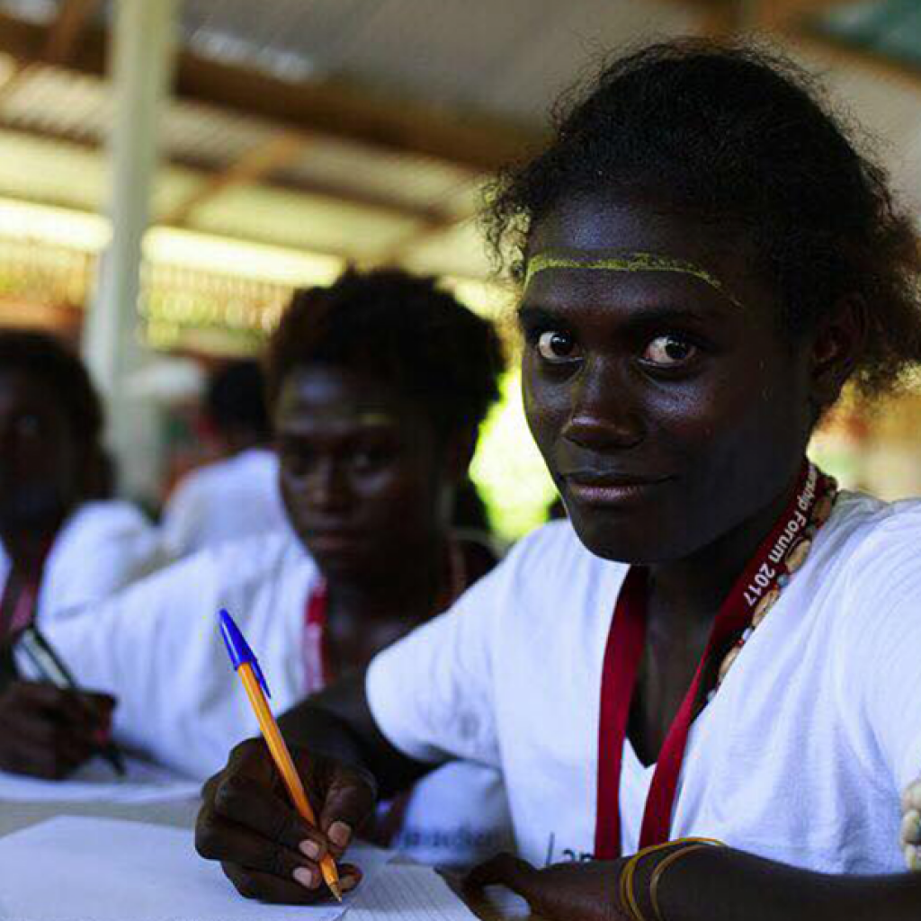 Participants in Bougainville Women's Federation's Young Women's Leadership forum in Bougainville. Photo: Harjono Djoyobisono/IWDA