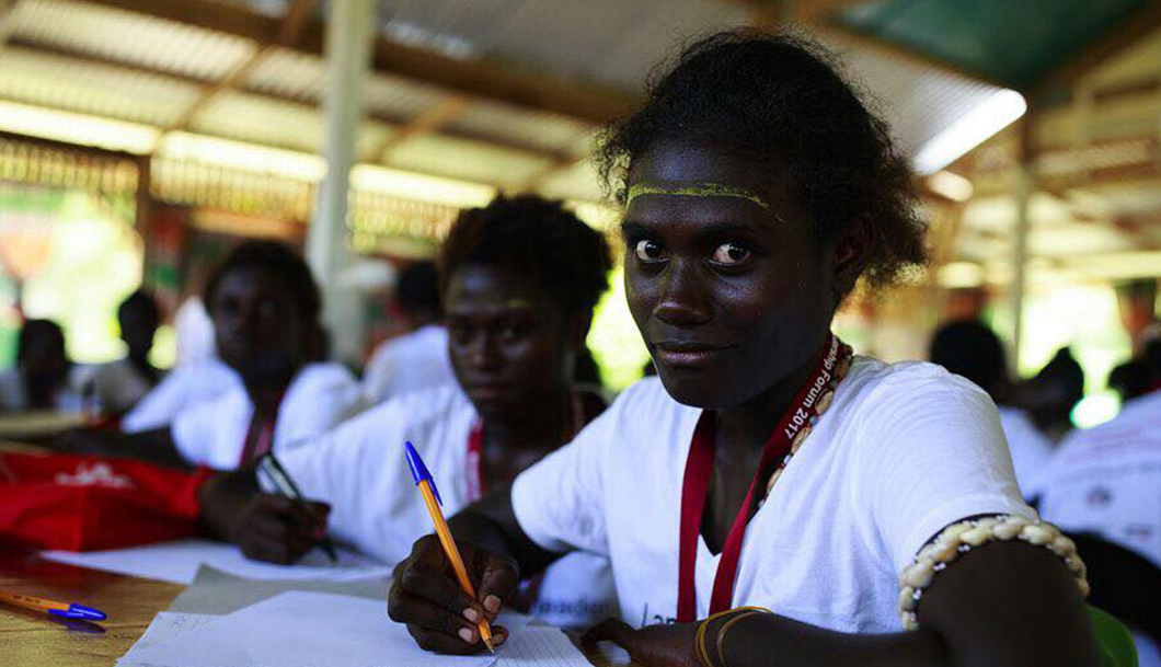 Participants in Bougainville Women's Federation's Young Women's Leadership forum in Bougainville. Photo: Harjono Djoyobisono/IWDA