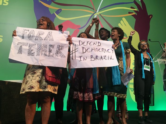 Members of the Black Feminisms Forum at the AWID Forum. Photo: Jen Clark