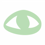 Accountable light green text on dark green shape