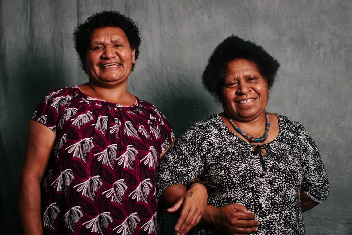 Brenda Samson and Lilly Be'Soer of Voice for Change. Photo: Gemma Carr