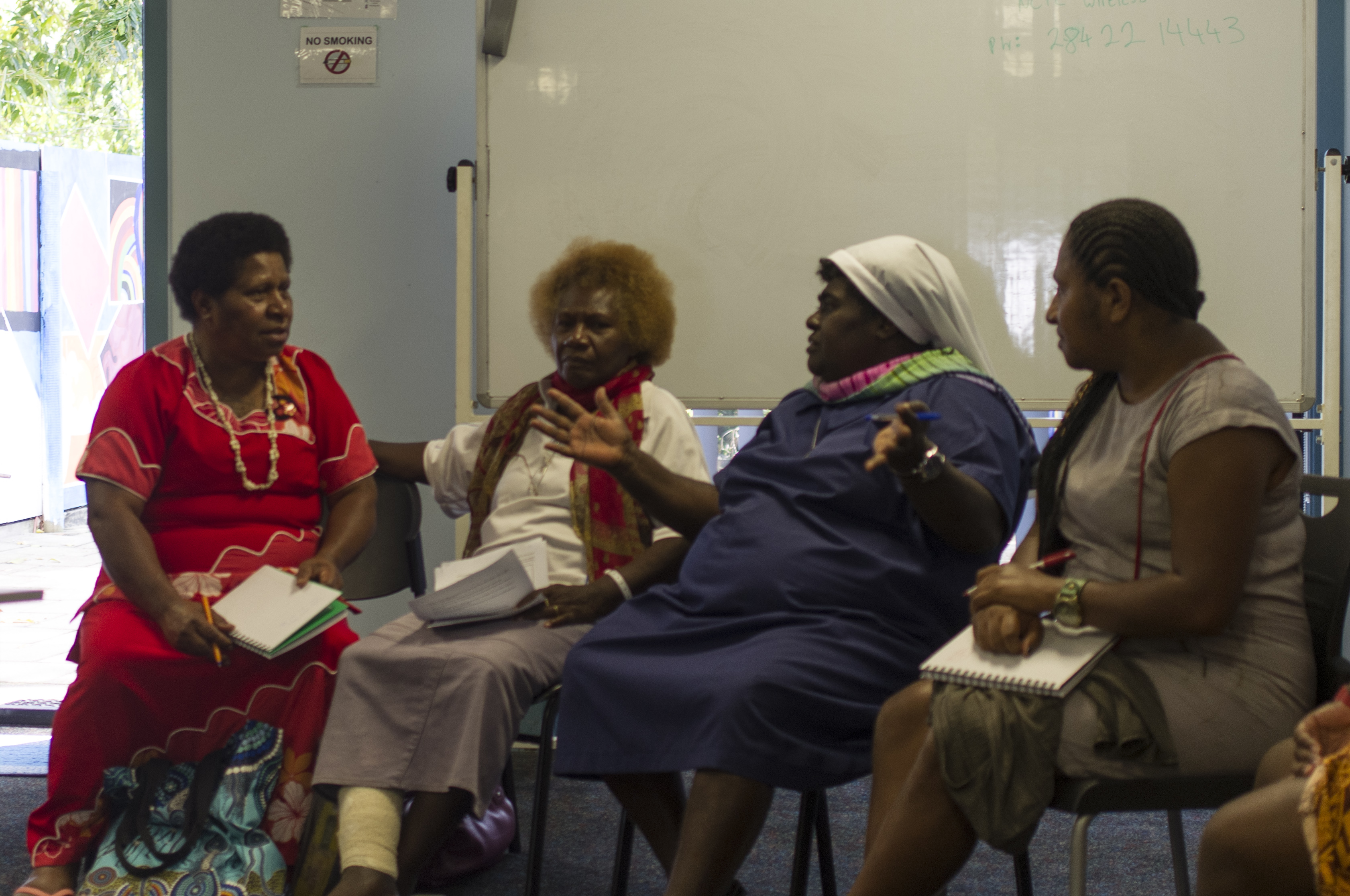 Women taking part in Partners' Workshop. Photo: Marta Jasinska