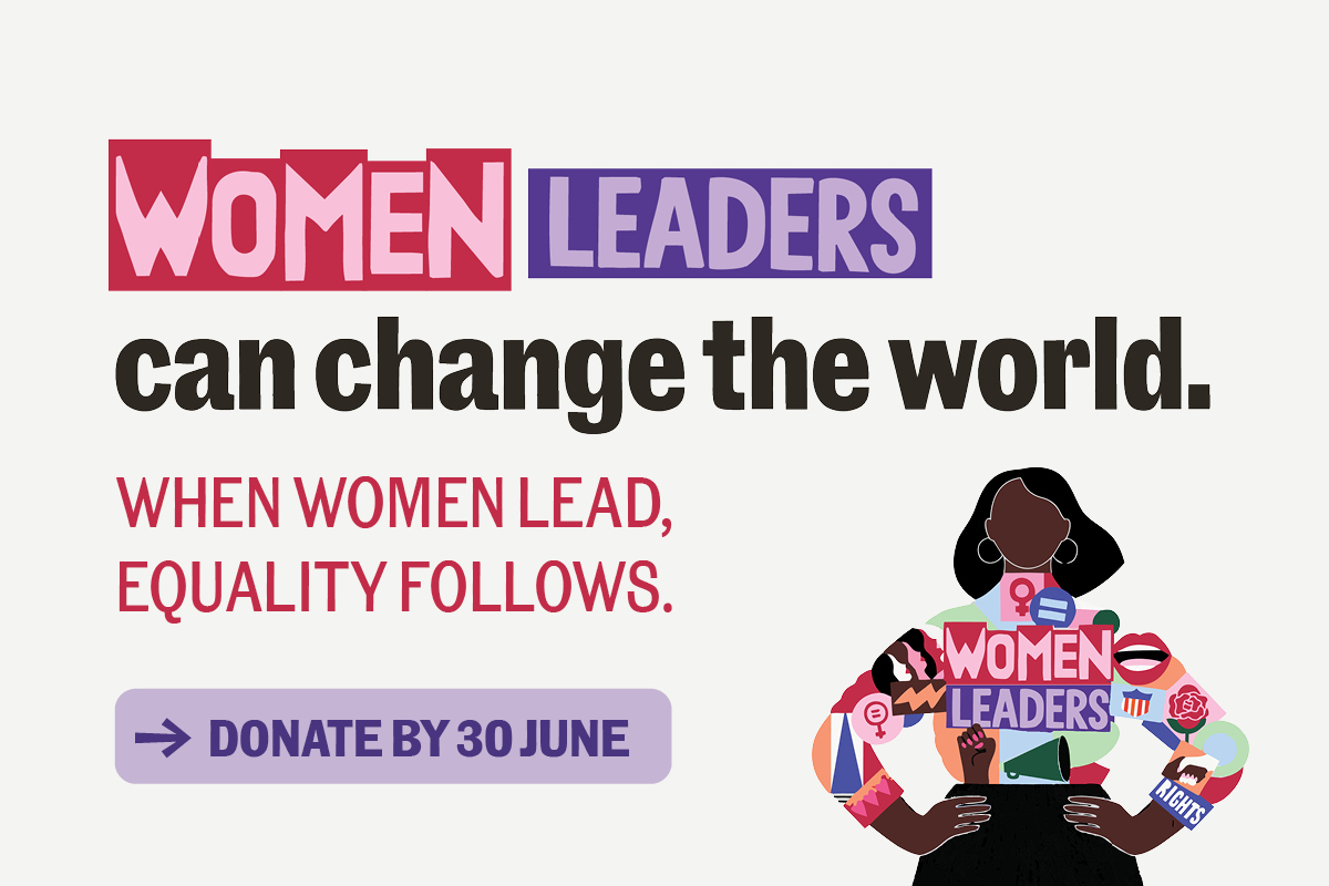 IWDA_TAX EDM WAVE 2 - MOBILE CTA Women Leaders can change the world. When women lead, equality follows. Donate by 30 June