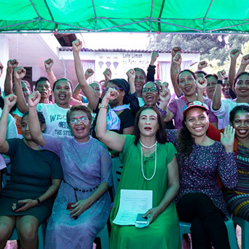 Press conference at Fokupers, Dili, Timor-Leste, 2019.