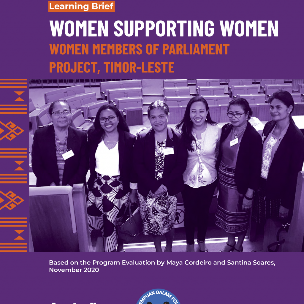 Cover of the report featuring a photo of a group of women