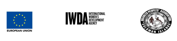 IWDA, European Union and PWDSI logos in a row