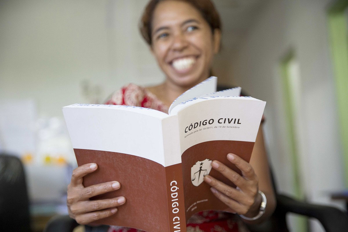 Marcelina, Legal Aid Officer at ALFeLa in Timor-Leste.