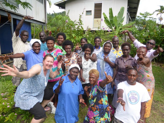 Program Manager, Elena Leddra and Participants from Nazareth Centre for Rehabilitation.