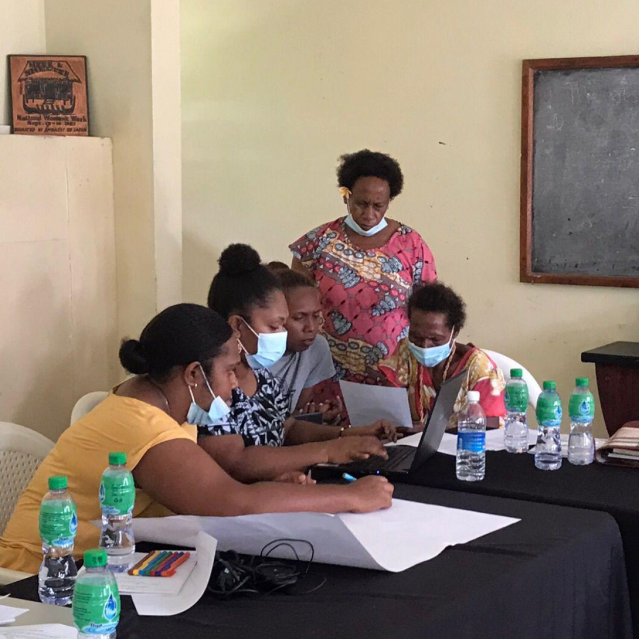 Women from WARA at a workshop during 16 days of activism