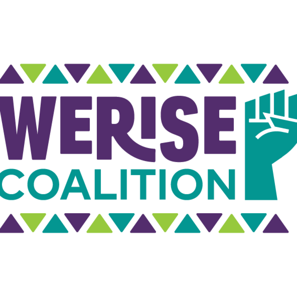 Image of We Rise Coalition with fist raised