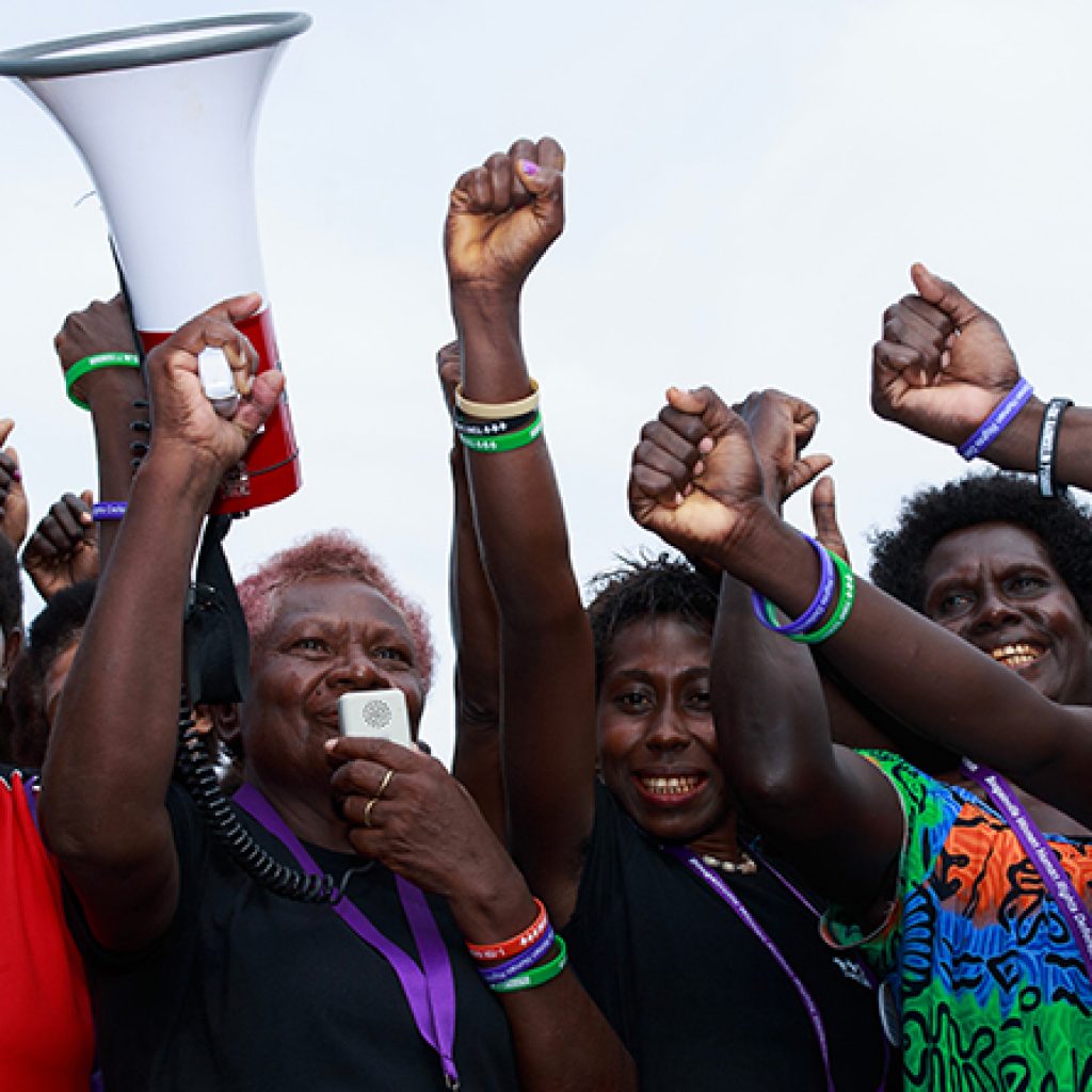 Participants at the Bougainville Women's Human Rights Defenders Forum. Photo: Harjono Djoyobisono