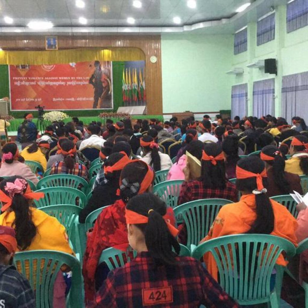 Women’s League of Burma host a 16 Days of Activism event.