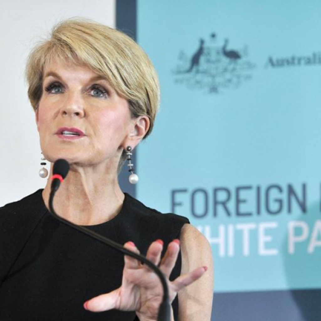 Foreign Minister Julie Bishop at the Foreign Policy White Paper launch. Photo: Department of Foreign Affairs and Trade