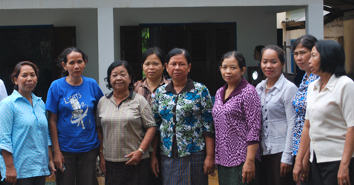 Banteay Srei staff in front of the safe house. Photo: Banteay Srei