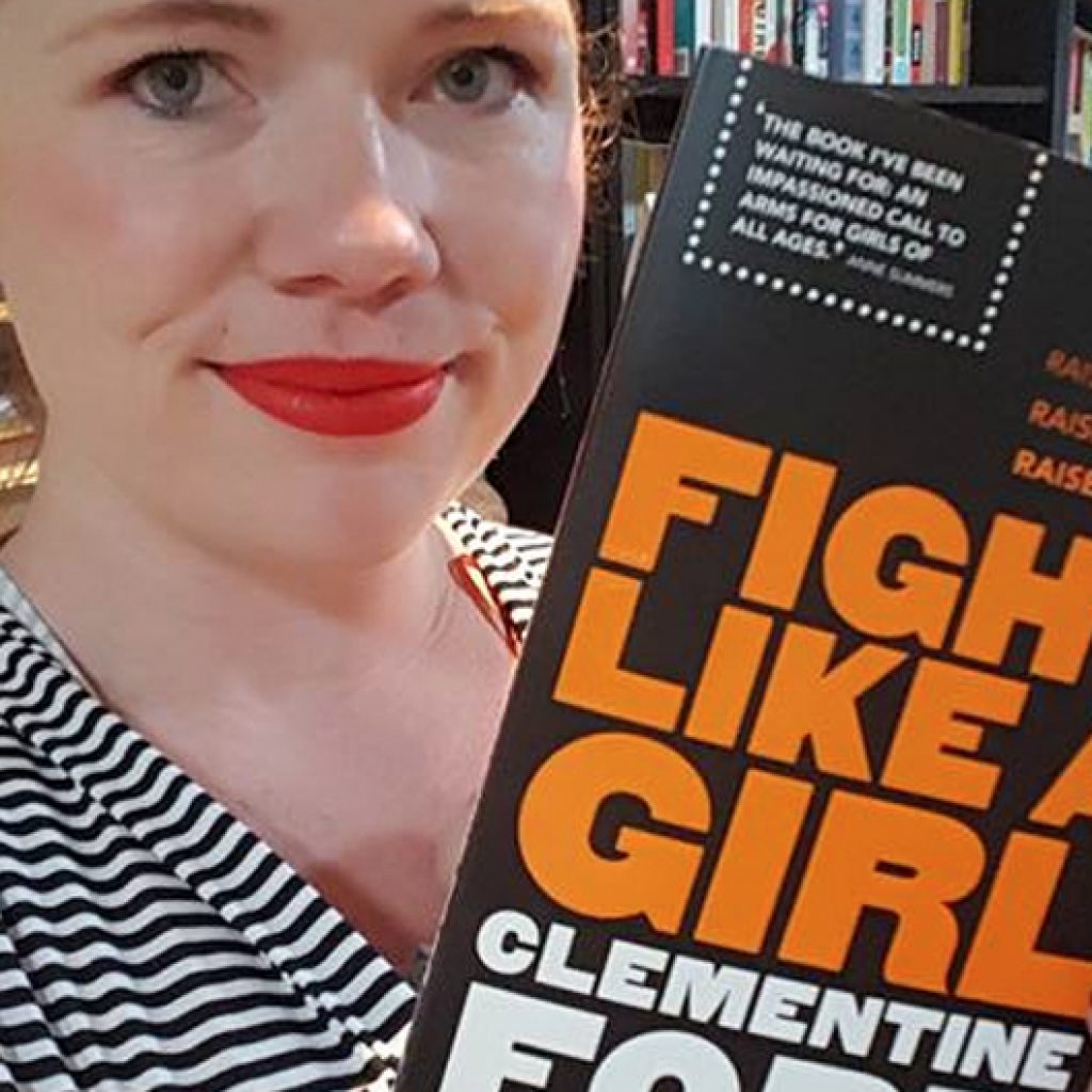 Clementine Ford with her new book, 'Fight Like a Girl'. Photo: Clementine Ford/Facebook