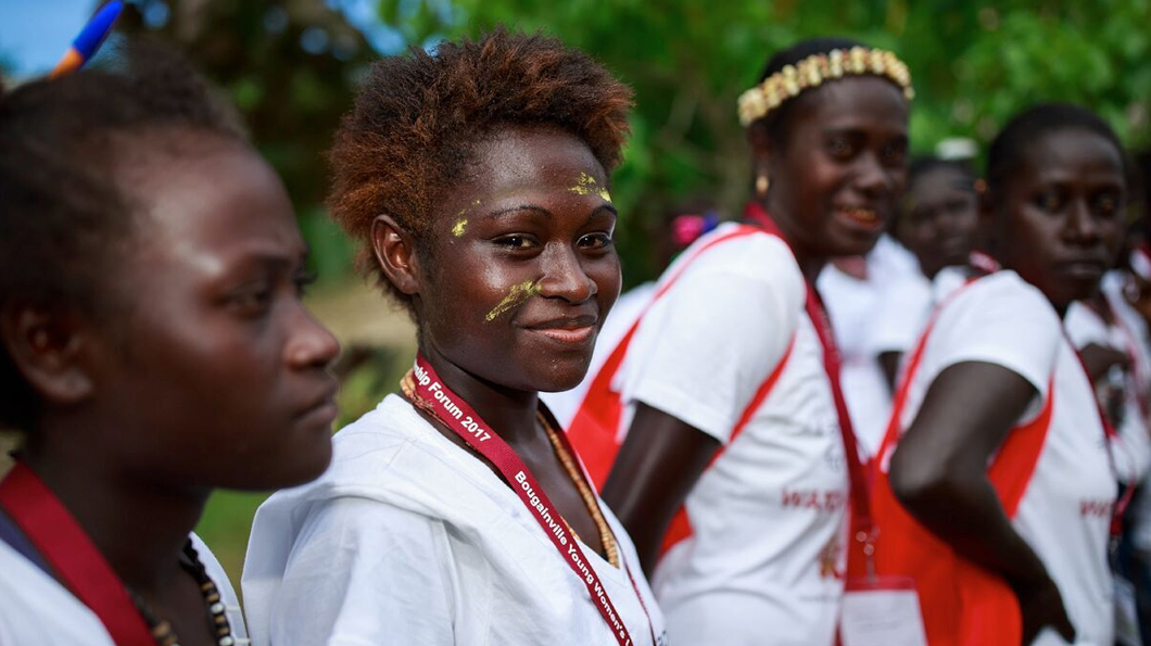 Participants in Bougainville Women's Federation's Young Women's Leadership forum in Bougainville. Photo: Harjono Djoyobisono/IWDA