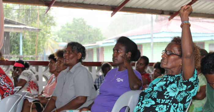 Women participating in the forum. Photo: Bronwyn Tilbury