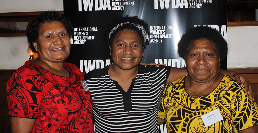 Brenda Samson, Sophie Kilipi and Lilly BeSoer of Voice for Change. Photo: Emma Kucelj