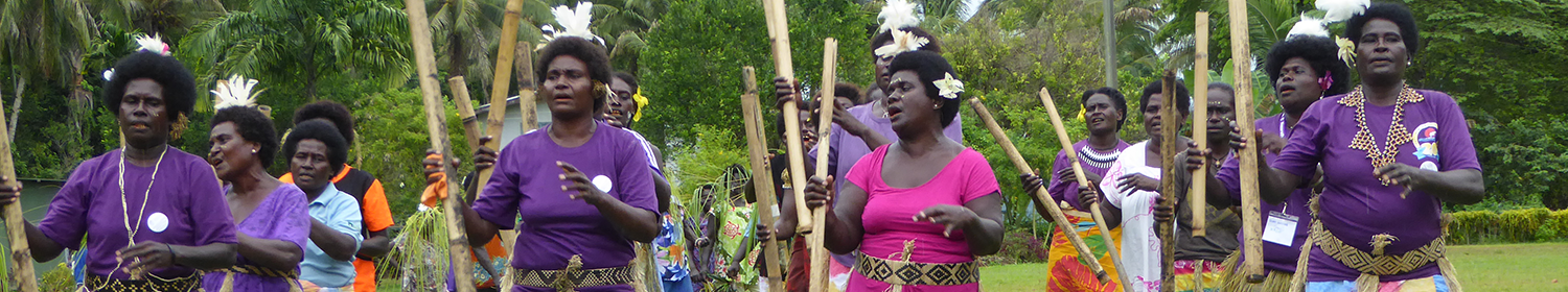 Image of women marching in Papua New Guinea