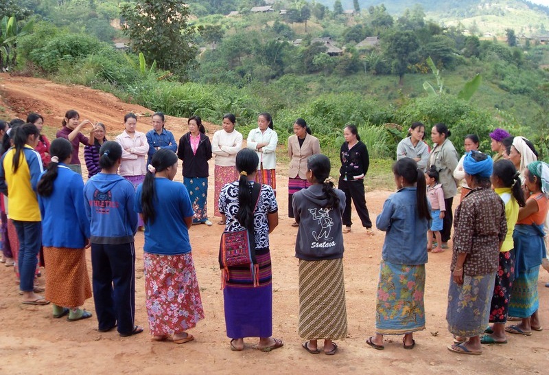 A women's exchange run by Shan Women's Action Network. Photo: Shan Women's Action Network