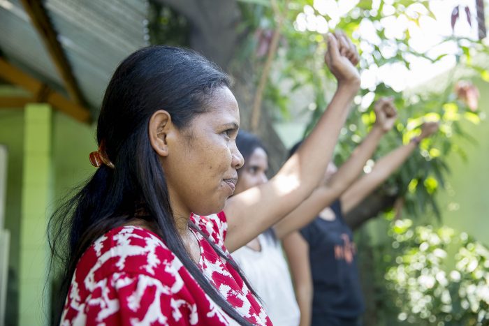 Anna Carlile Women of Asisténsia Legál ba Feto no Labarik (ALFeLa), an IWDA partner in Timor-Leste. Photo: Anna Carlile