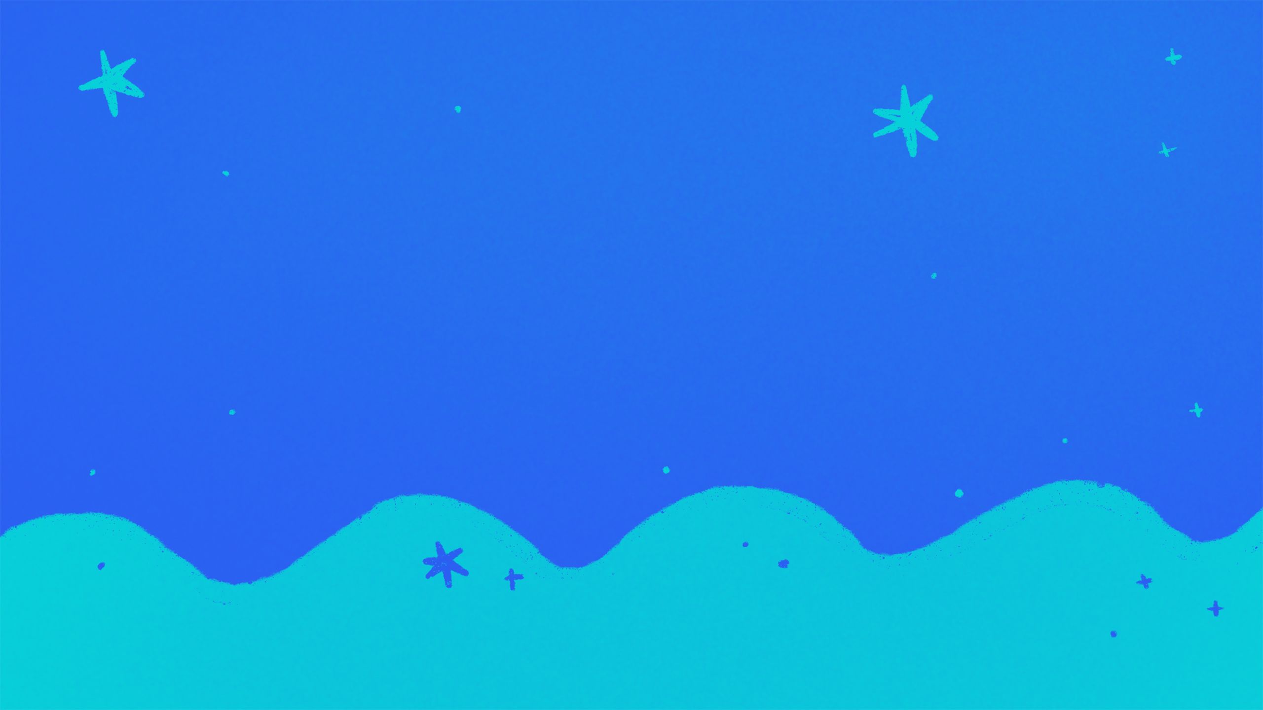 bright blue wavy starry background